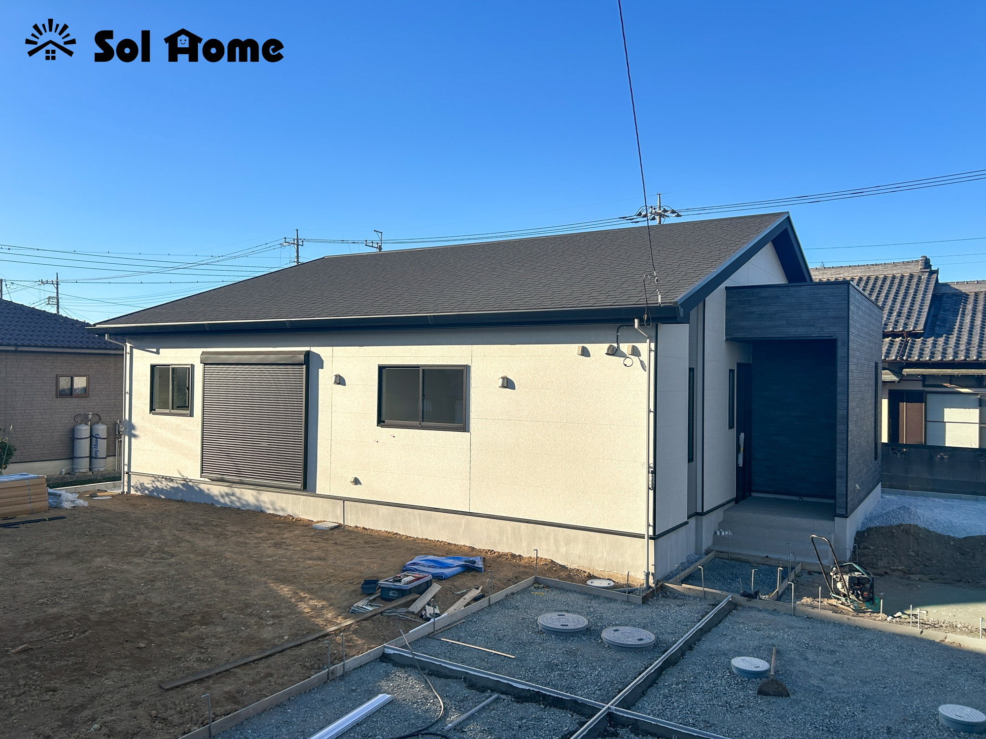 伊勢崎市境1期　新築住宅全1棟の外観|◆本日のご案内も大歓迎です♪◆ 図面や写真では分からない部分を不動産のプロが丁寧にご説明いたします！！ 年中無休のソルホームはいつでもお問い合わせをお待ちしております♪