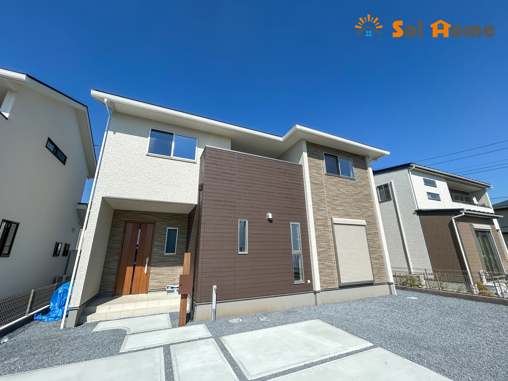 前橋市箱田町第9期　新築住宅全7棟の外観|◆本日のご案内も大歓迎です♪◆ 図面や写真では分からない部分を不動産のプロが丁寧にご説明いたします！！ 年中無休のソルホームはいつでもお問い合わせをお待ちしております♪