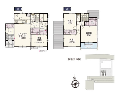 前橋市箱田町第9期　新築住宅全7棟の間取り|■建坪33.06坪　敷地80.57坪　WIC　パントリー　バルコニー■