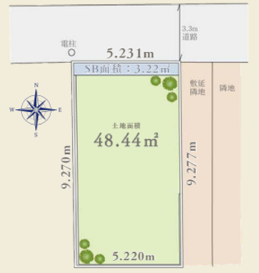 横浜市瀬谷区三ツ境 新築戸建て【仲介手数料無料】の区画図