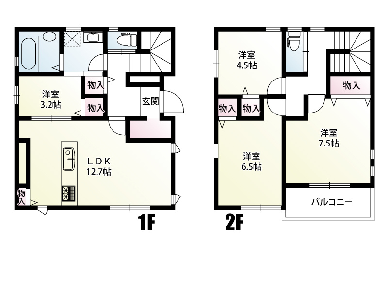 建物面積　88.60㎡（26.80坪）
