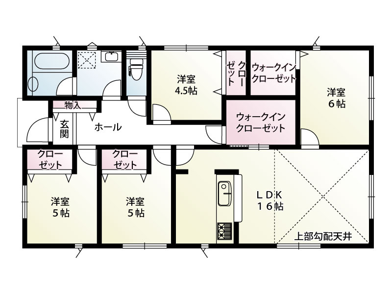 1号棟　建物面積：89.10㎡
　　　  土地面積：381.47㎡