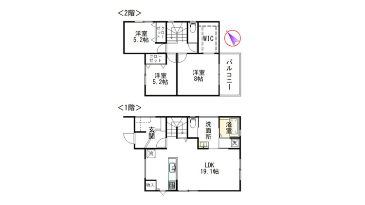久下　間取図