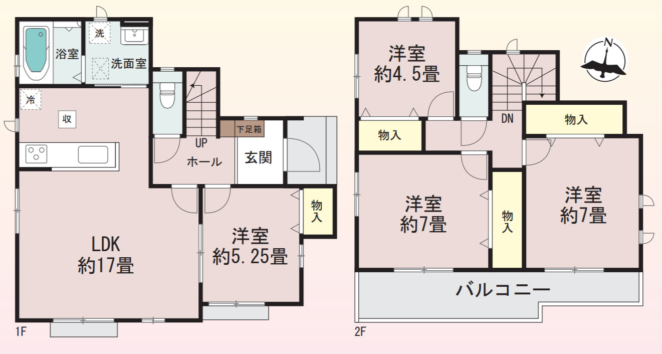 横浜市旭区今宿西町 新築戸建て【仲介手数料無料】の間取り