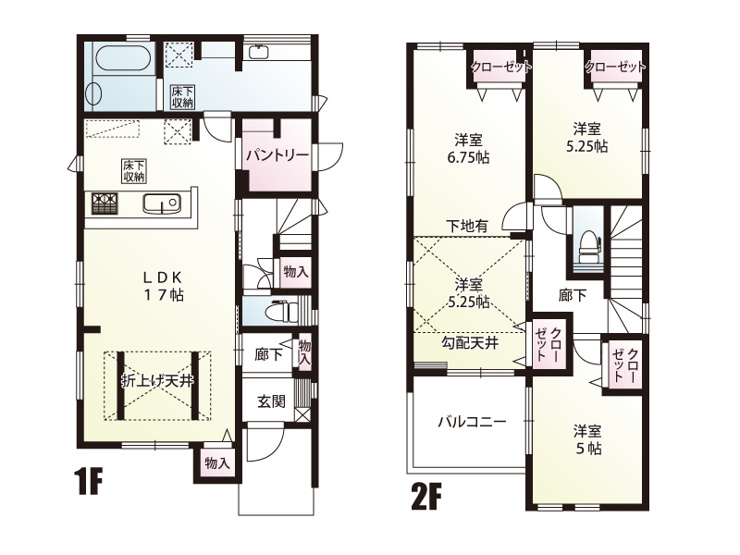 久喜市栗原（全3棟）1号棟　間取図