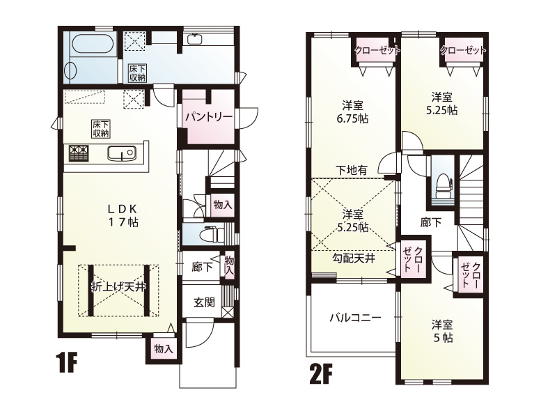 久喜市栗原（全3棟）1号棟　間取図