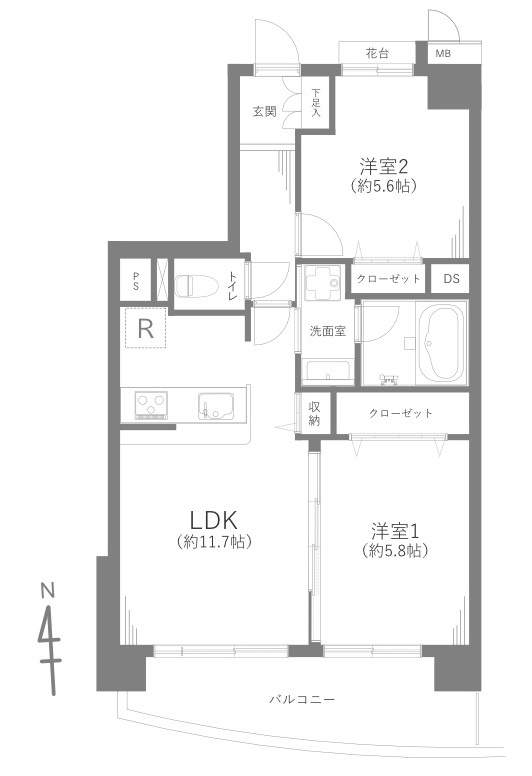 レクセルマンション吉祥寺南の間取り
