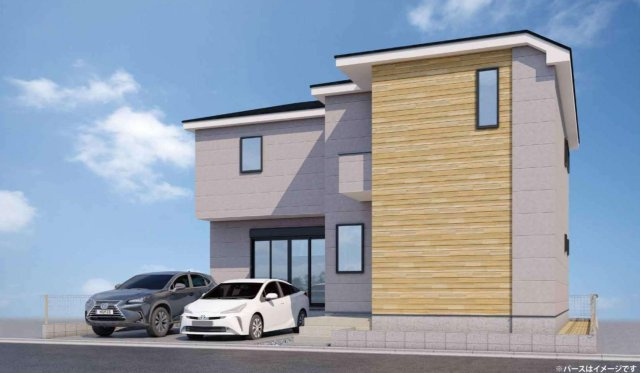 横浜市瀬谷区南瀬谷１丁目 新築戸建て【仲介手数料無料】カースペース2台の外観パース