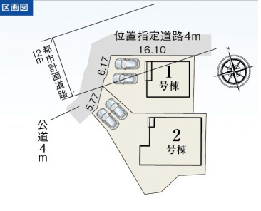 リーブルガーデン　富士市今泉2期　全2棟の区画図|全2棟！！
周りは開けた好立地です♪