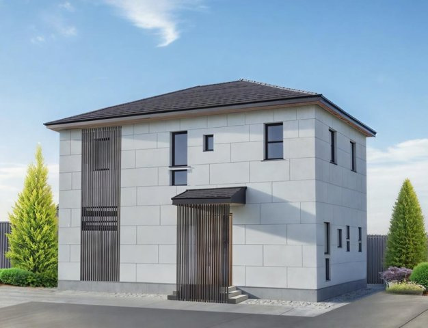 横浜市神奈川区神大寺１丁目 新築戸建て【仲介手数料無料】カースペース2台の外観パース
