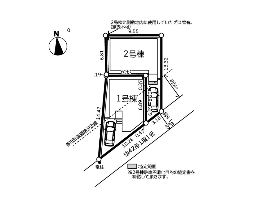 横浜市鶴見区馬場1丁目 新築戸建て【仲介手数料無料】の区画図