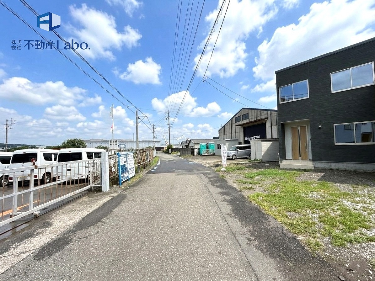 清水区折戸9期　全8棟の前面道路含む現地写真|●前面道路● 4ｍ以上の前面道路♪