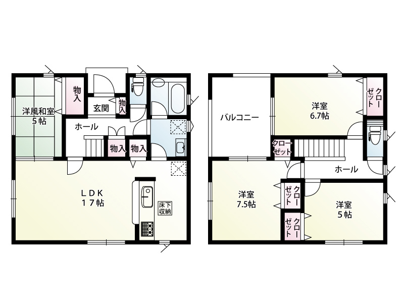 宮代町百間　新築一戸建て　17　クレイドルガーデン