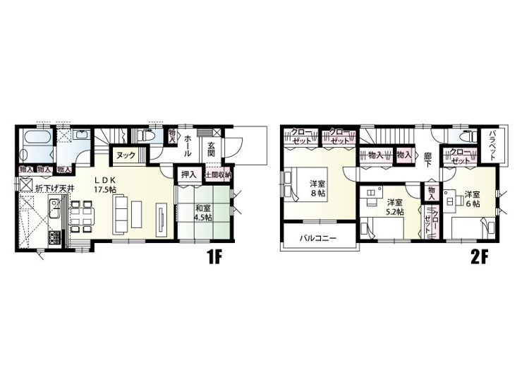 【田部井町2丁目16区画　16号棟　間取り図】