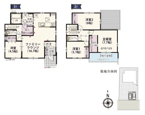 伊勢崎市新栄町第3期　新築住宅全1棟の間取り|■土地67.10坪　建物31.3坪　パントリー　WIC　バルコニー■