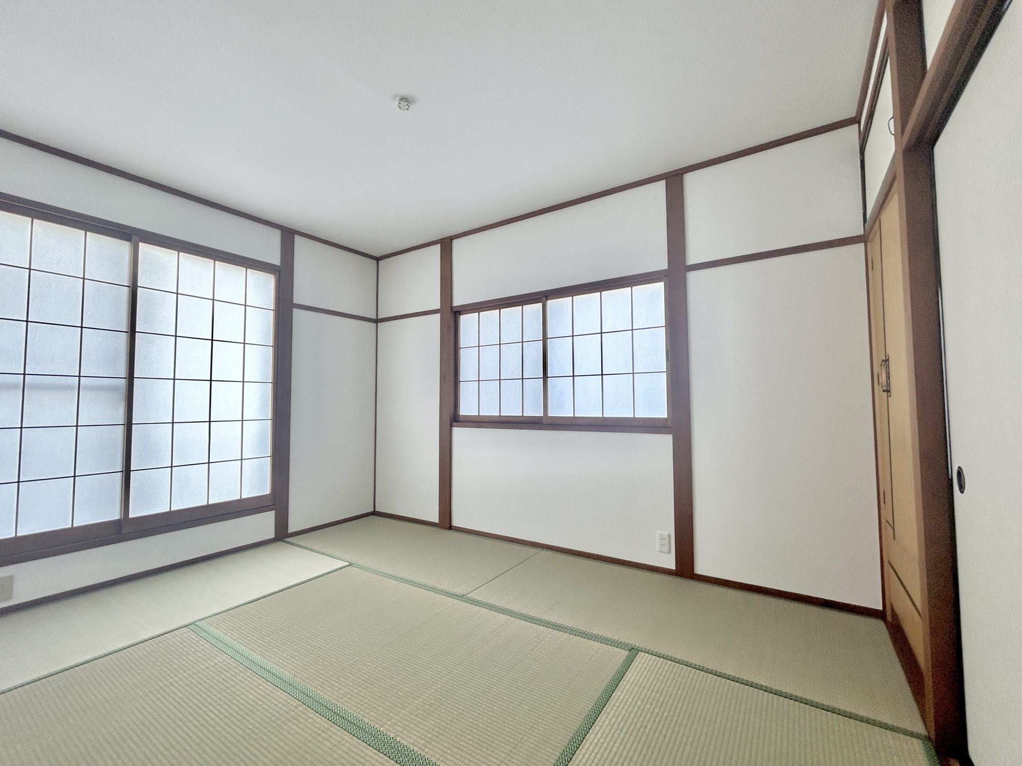 伊勢崎市山王町1期　中古住宅の和室|2面採光がとれる居室は、南側に窓を設けているため、一日中明るく、気分も明るくなります。
