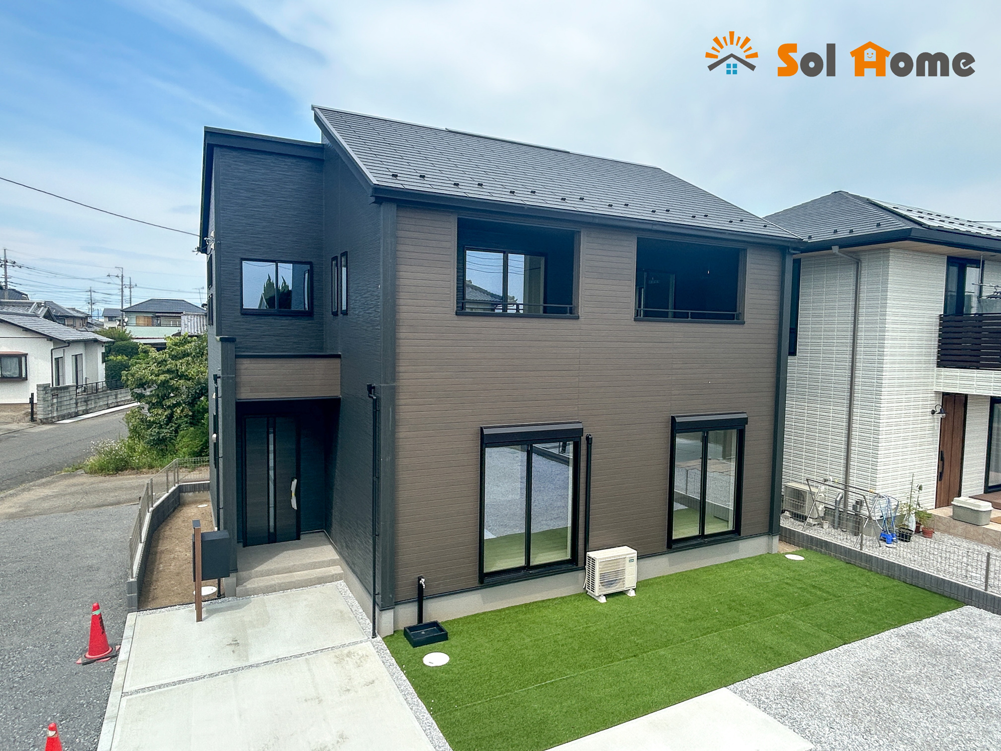 玉村町上飯島2期　新築住宅全1棟の外観|◆本日のご案内も大歓迎です♪◆ 図面や写真では分からない部分を不動産のプロが丁寧にご説明いたします！！ソルホームはいつでもお問い合わせをお待ちしております♪