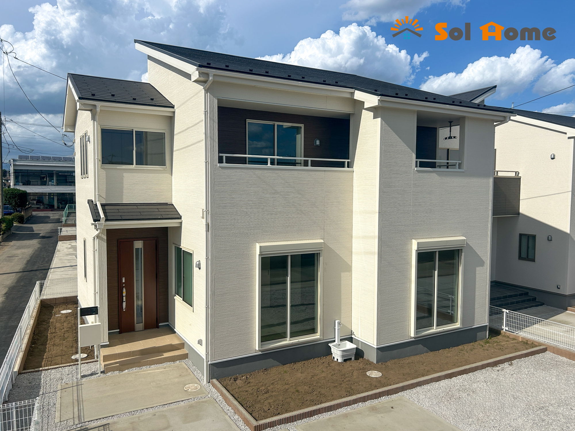 伊勢崎第3茂呂町　新築住宅全5棟の外観|◆本日のご案内も大歓迎です♪◆ 図面や写真では分からない部分を不動産のプロが丁寧にご説明いたします！！ 年中無休のソルホームはいつでもお問い合わせをお待ちしております♪