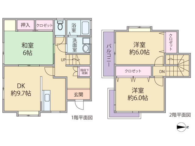  ＼2026年4月リフォーム完了／四郎丸戸建の間取り|◆当日・平日のご案内大歓迎◆
 3DK、価格1,680万円、専有面積72.86m2 お早めにお問い合わせください♪