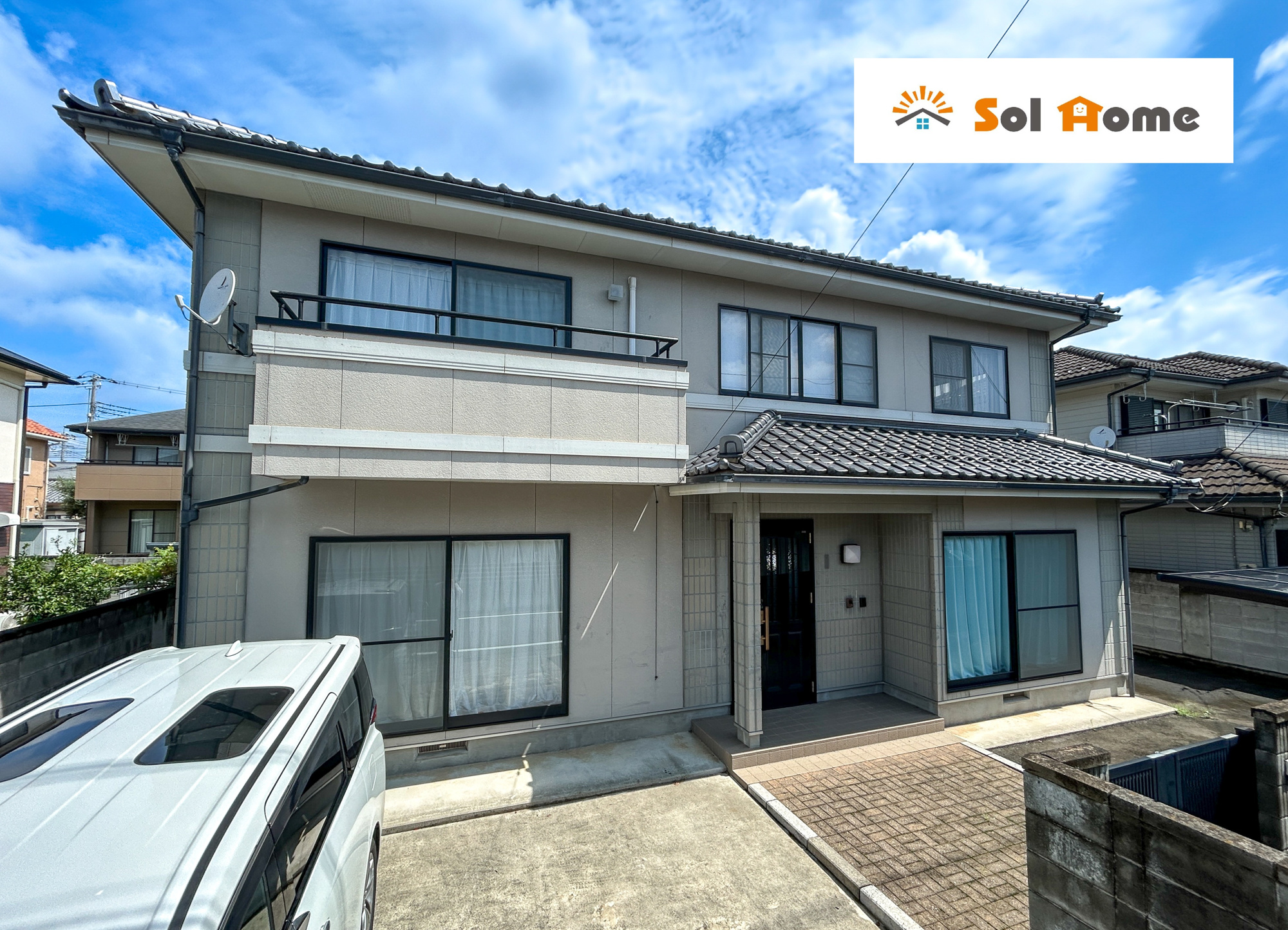 前橋市六供町　中古住宅の外観|◆本日のご案内も大歓迎です♪◆ 図面や写真では分からない部分を不動産のプロが丁寧にご説明いたします！！ 年中無休のソルホームはいつでもお問い合わせをお待ちしております♪