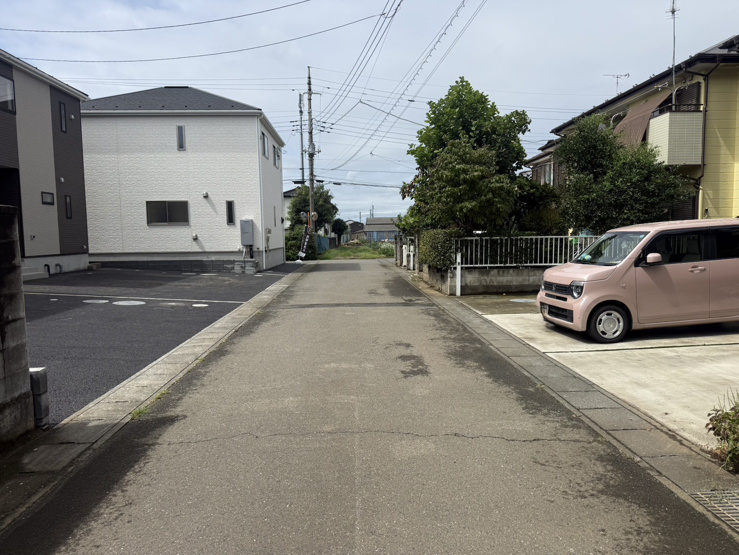 古河市大山　４号棟◆前面道路