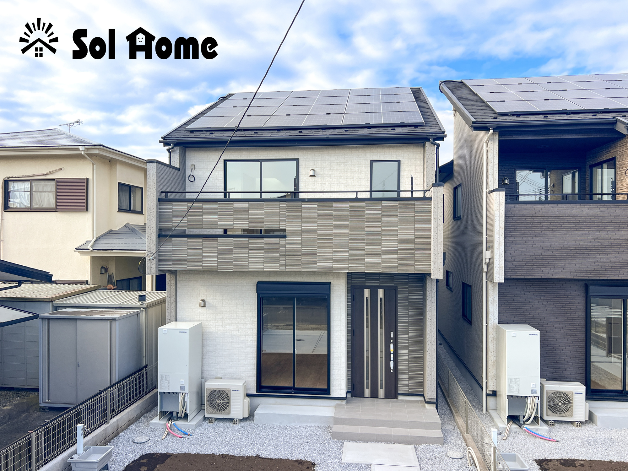 宇都宮市清原台３丁目　新築住宅全３棟の外観|◆本日のご案内も大歓迎です♪◆ 図面や写真では分からない部分を不動産のプロが丁寧にご説明いたします！！ 年中無休のソルホームはいつでもお問い合わせをお待ちしております♪