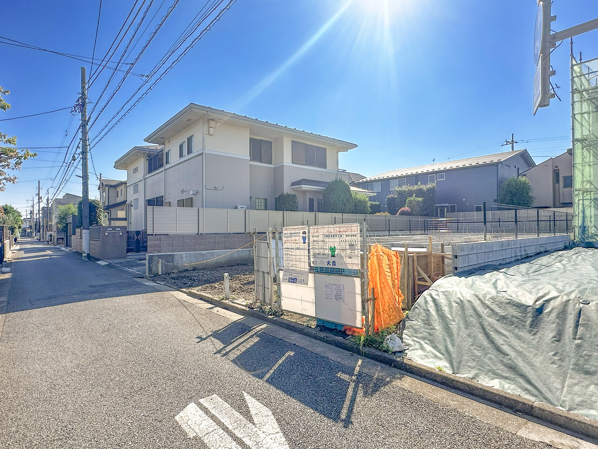 新築分譲［ミラクラス東大泉IV］　の前面道路含む現地写真|現地写真（2026年10月撮影）