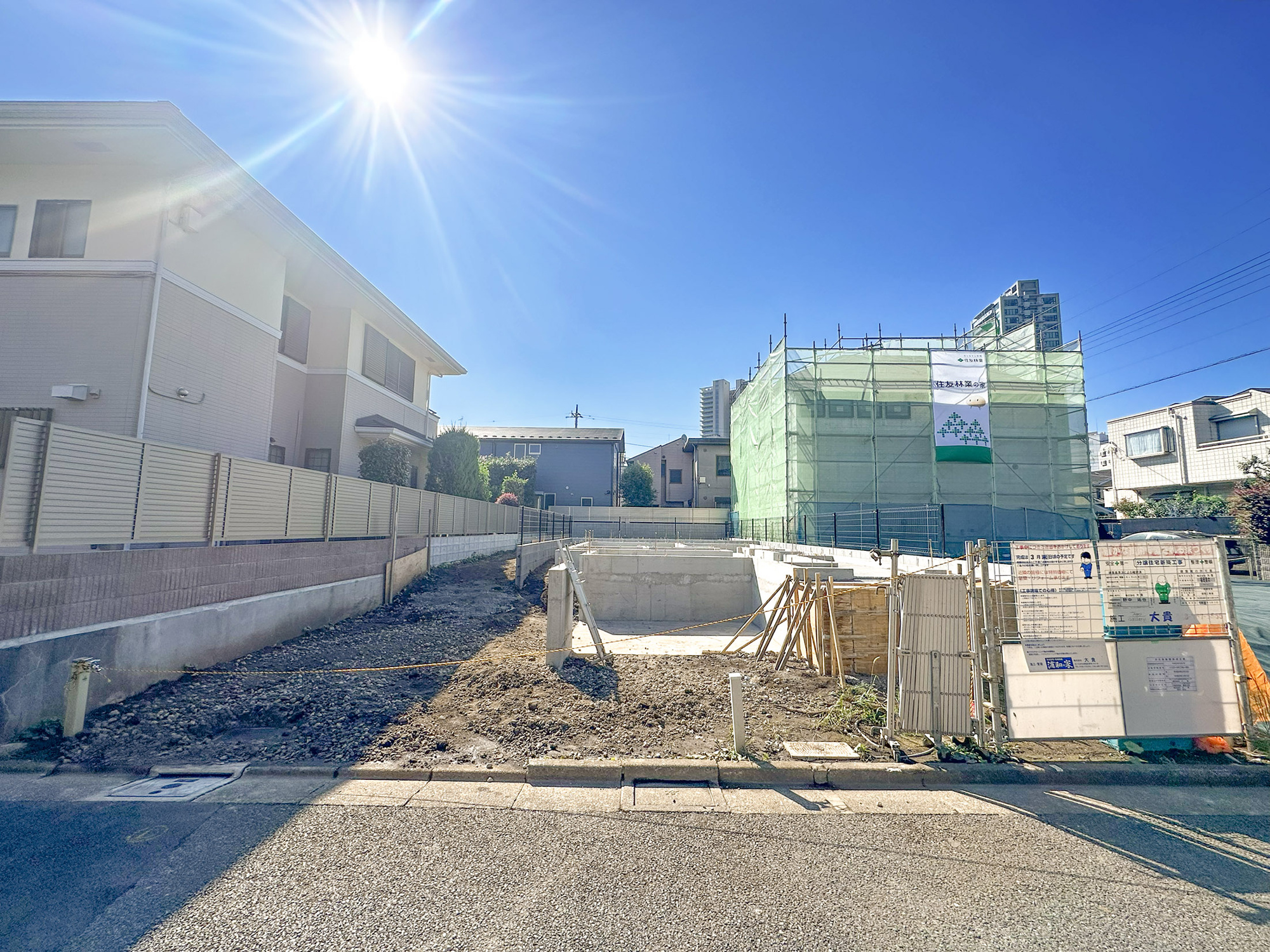 新築分譲［ミラクラス東大泉IV］　の前面道路含む現地写真|現地写真（2026年10月撮影）