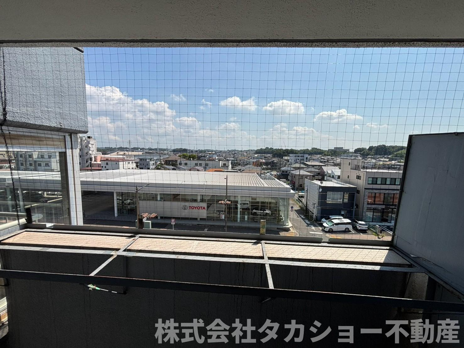 千葉都町マンションのバルコニー