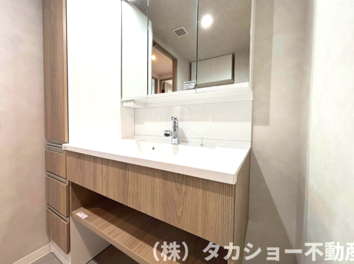 ライオンズステーションプラザ西千葉の独立洗面台