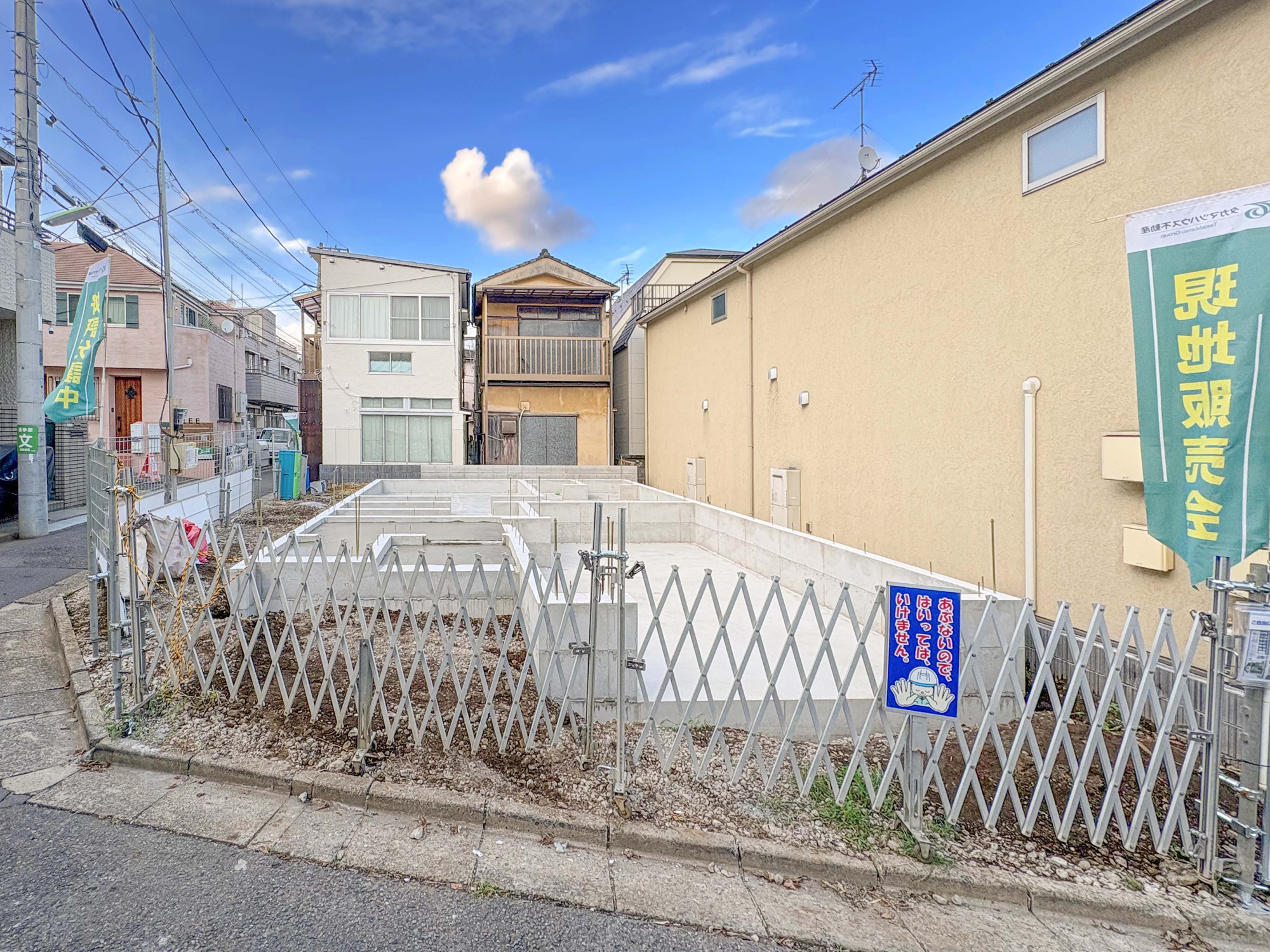 新築分譲［ミラクラス太子堂］の前面道路含む現地写真|前面道路を含む販売現地写真