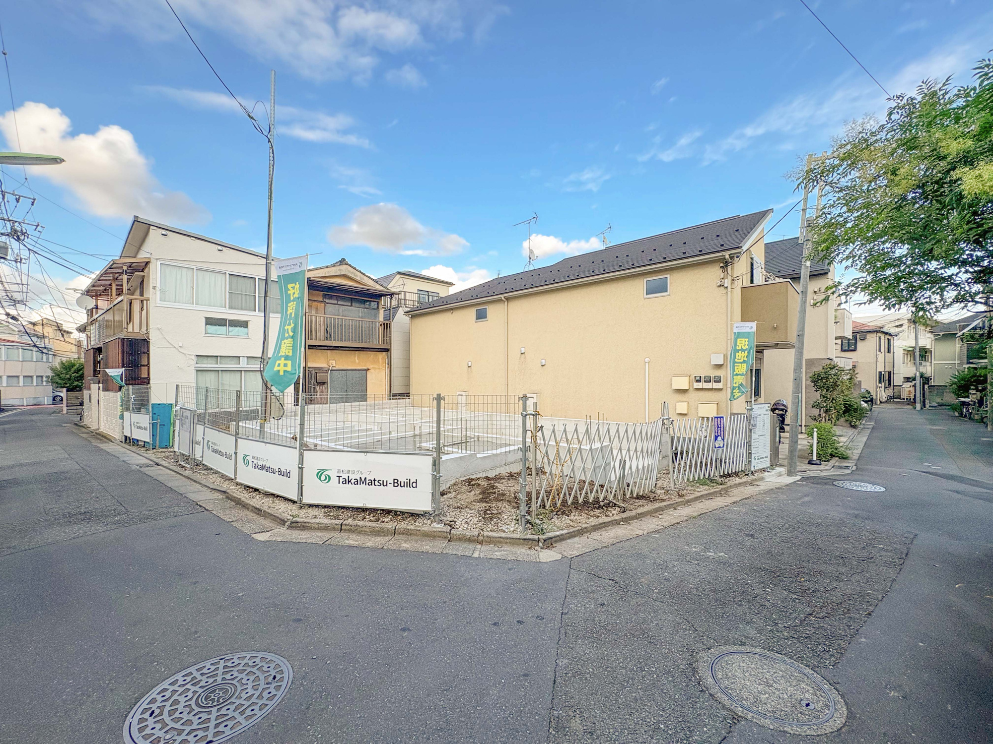 新築分譲［ミラクラス太子堂］の前面道路含む現地写真|前面道路を含む販売現地写真