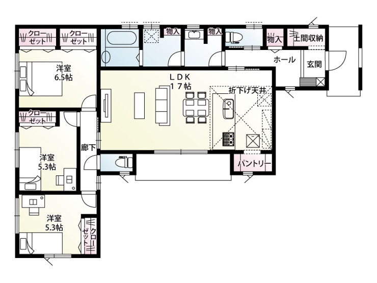 【２号棟：間取り図】