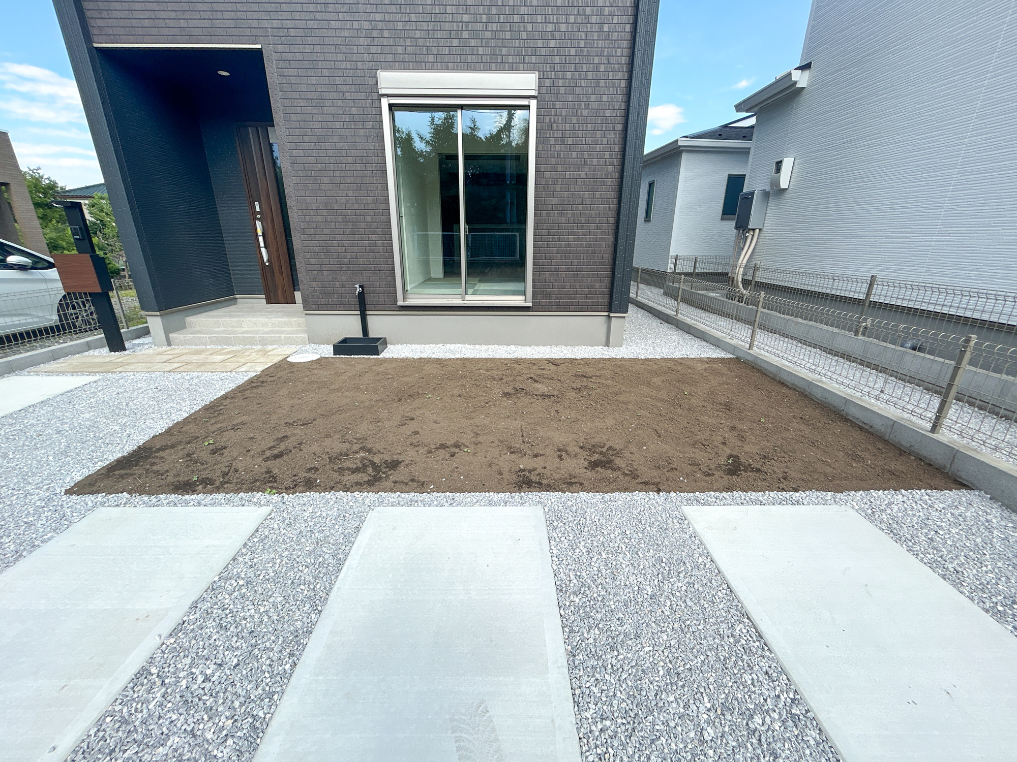 高崎市石原町3期　新築住宅全4棟の庭|お庭での家庭菜園・ガーデニングを通じて、お子様と一緒に育てていくと、思い出も増えていきそうですね♪
