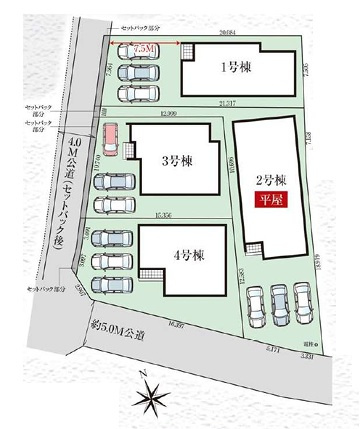 高崎市石原町3期　新築住宅全4棟の区画図|「初めまして！」が集まる分譲地。たくさんの子供たちが年齢を問わずに、仲良く一緒に成長できるのは分譲地の特徴ですね。