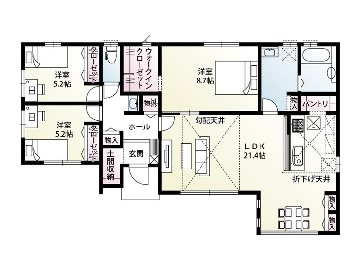 《1号棟　建物面積98.55㎡(29.81坪)》