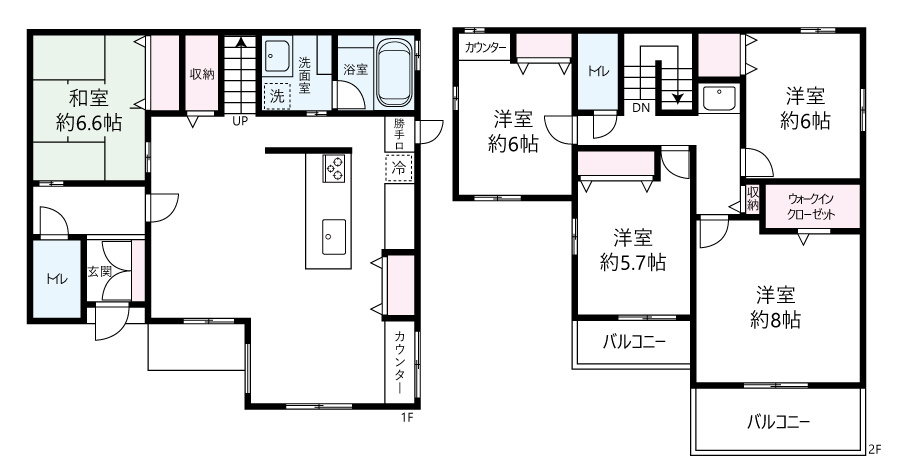 印西市東の原2丁目の間取り|間取り5LDK 価格5500万円 専有面積130.43㎡になります！