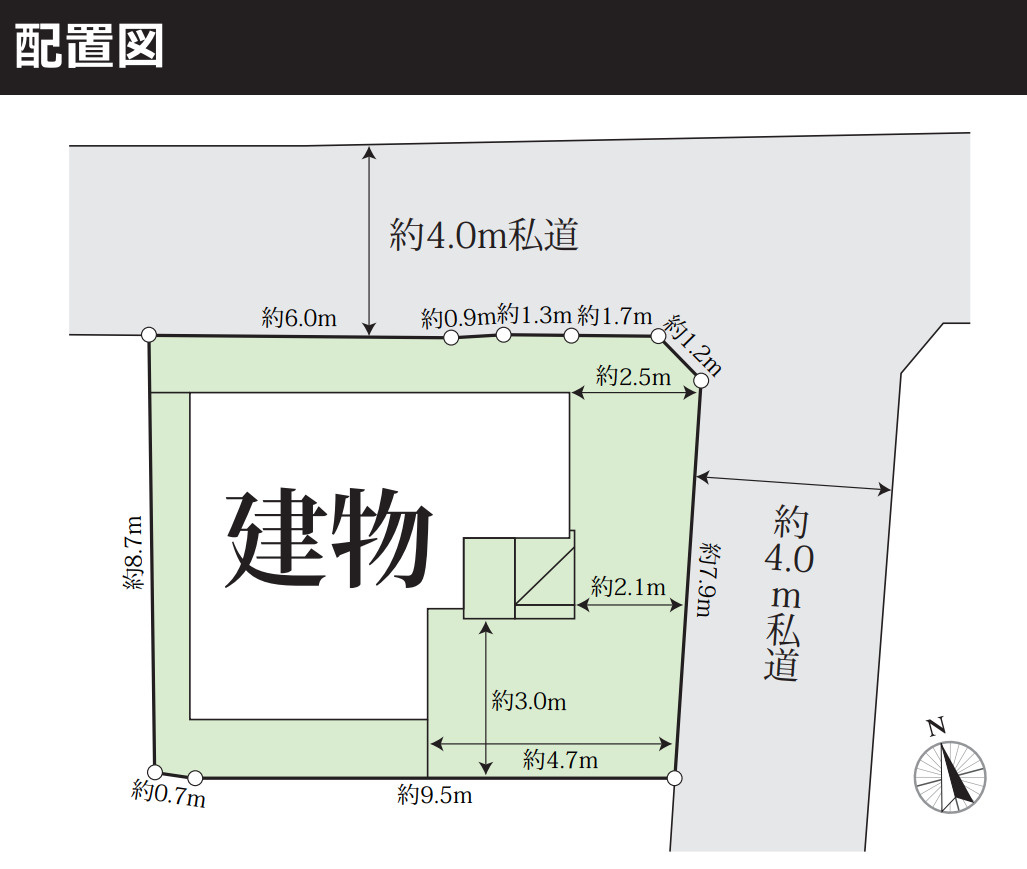 横浜市保土ヶ谷区上菅田町 新築戸建て【仲介手数料無料】カースペース2台の区画図