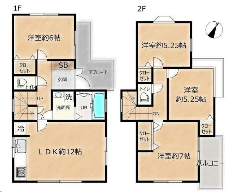 横浜市鶴見区馬場2丁目 中古戸建て【仲介手数料無料】の間取り