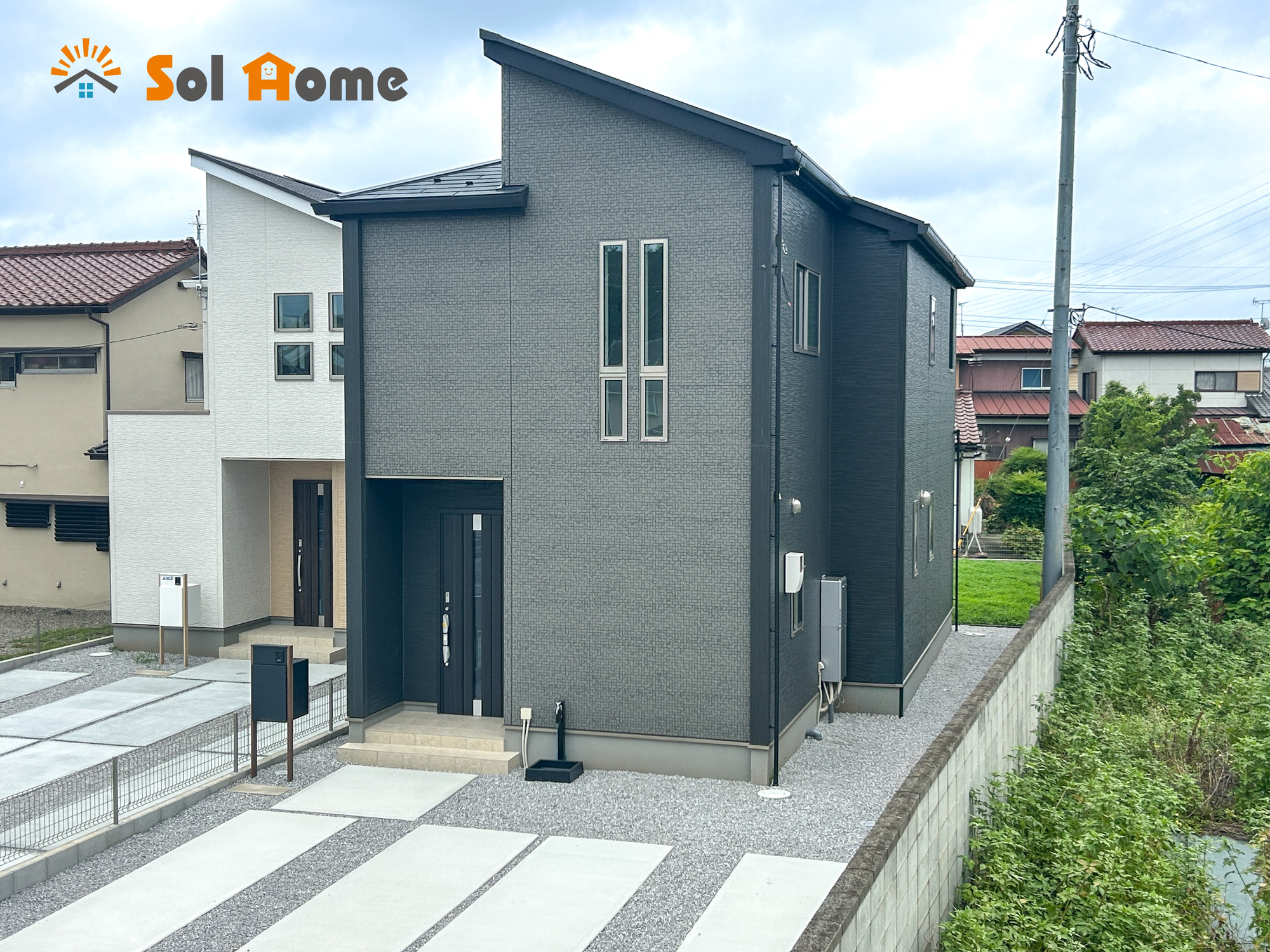 高崎市岩鼻町2期　新築住宅全2棟の外観|◆本日のご案内も大歓迎です♪◆ 図面や写真では分からない部分を不動産のプロが丁寧にご説明いたします！！ 年中無休のソルホームはいつでもお問い合わせをお待ちしております♪