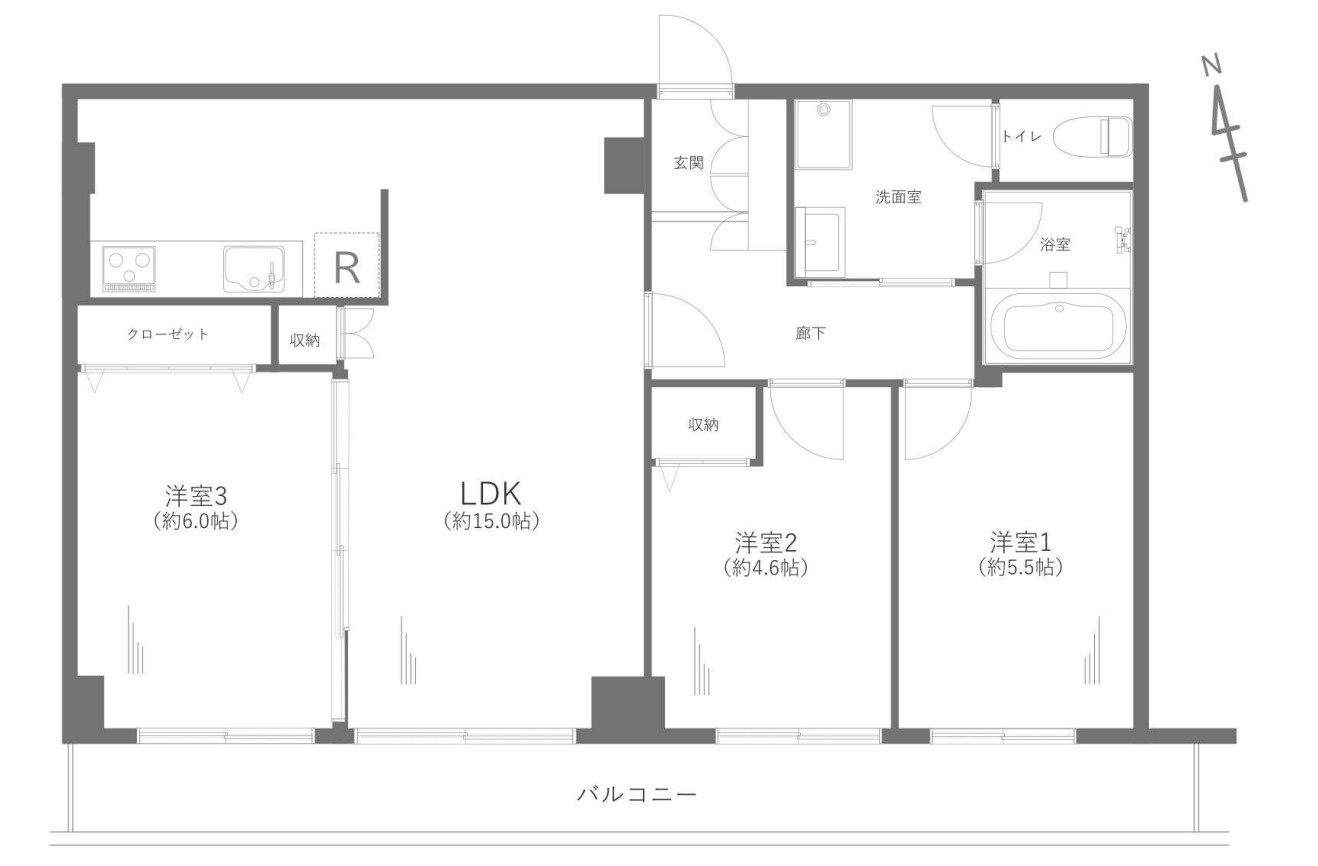 ストークマンション上大岡【仲介手数料無料】の間取り