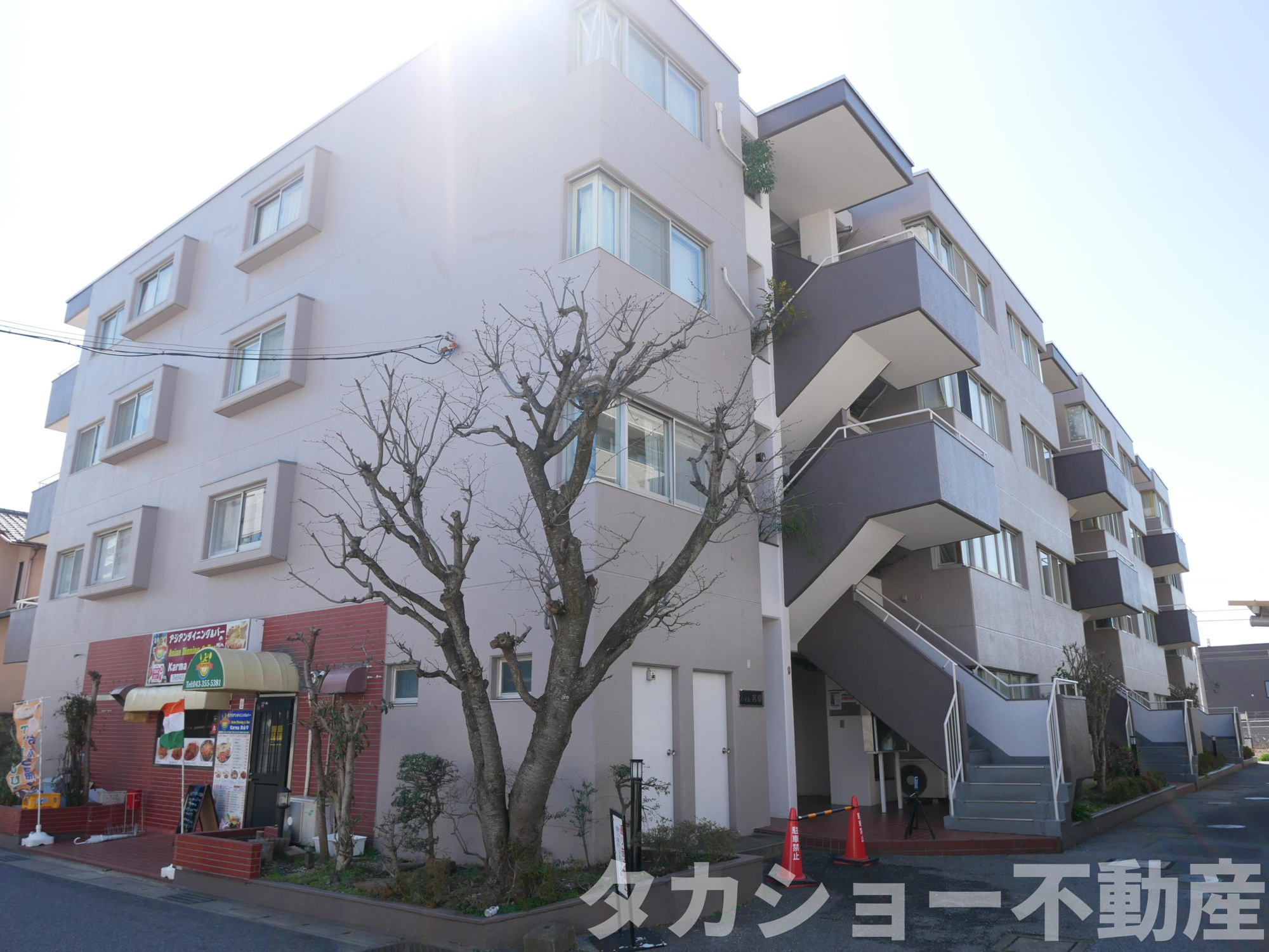 ハイム若草の外観|落ち着いた雰囲気の外観です