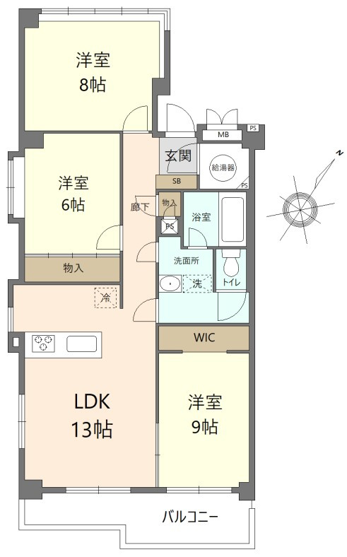 ハイム若草の間取り