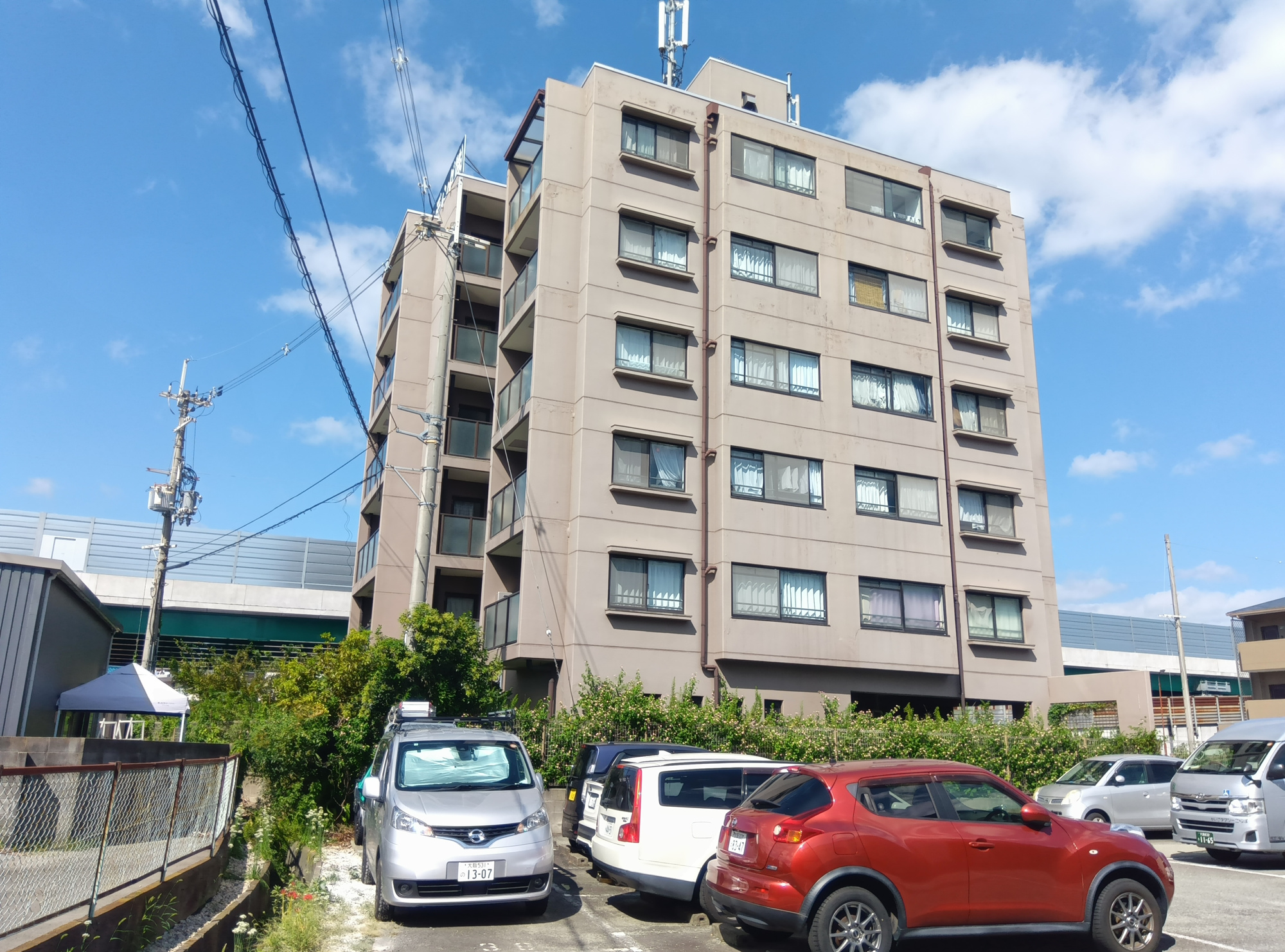 第18プロビナンス村橋の外観|南側から撮影