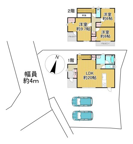 -三丁目不動産-　寄居町桜沢　平成22年築　駐車3台の間取り