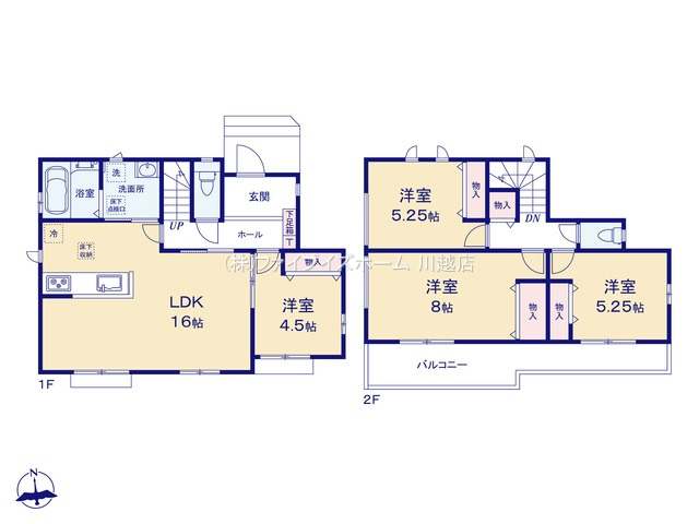 【B号棟　間取図】