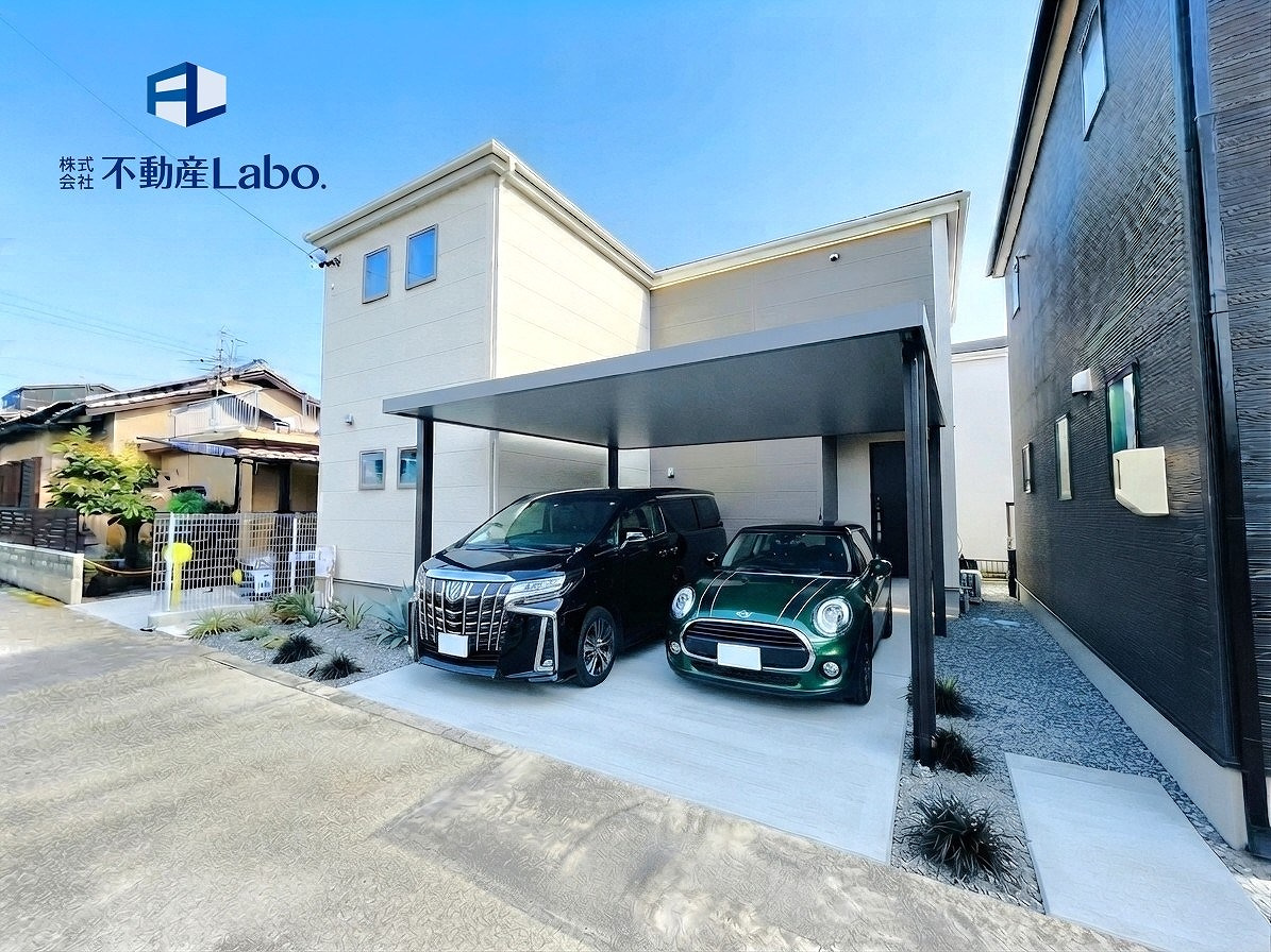 リーブルガーデン　葵区瀬名中央4丁目　全4棟のその他|●1号棟外観●
外観写真のカーポート、車はCGでイメージとなります。別途、追加工事でカーポートの設置も可能です♪
