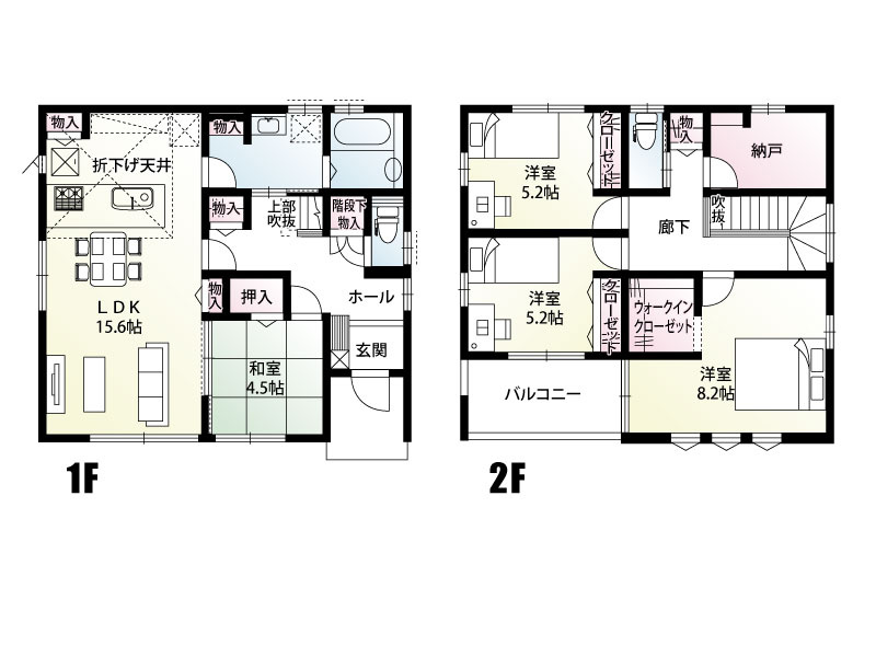 【２号棟：間取り図】