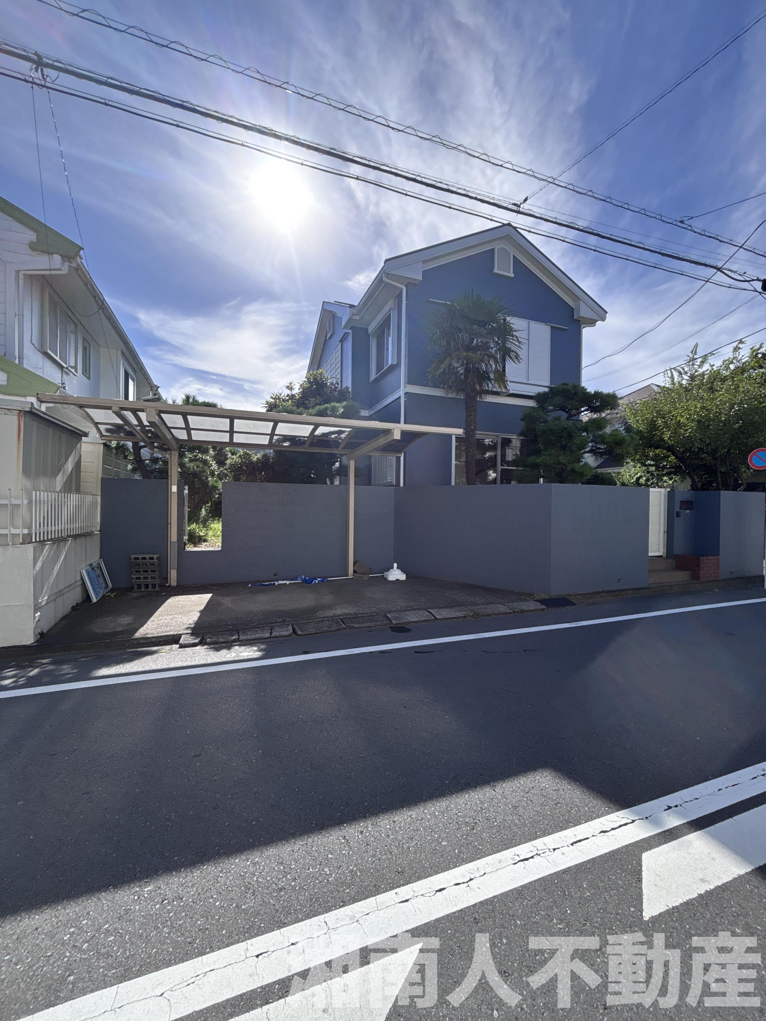 茅ケ崎市浜須賀４－１２戸建の前面道路含む現地写真|前面道路含む現地写真です