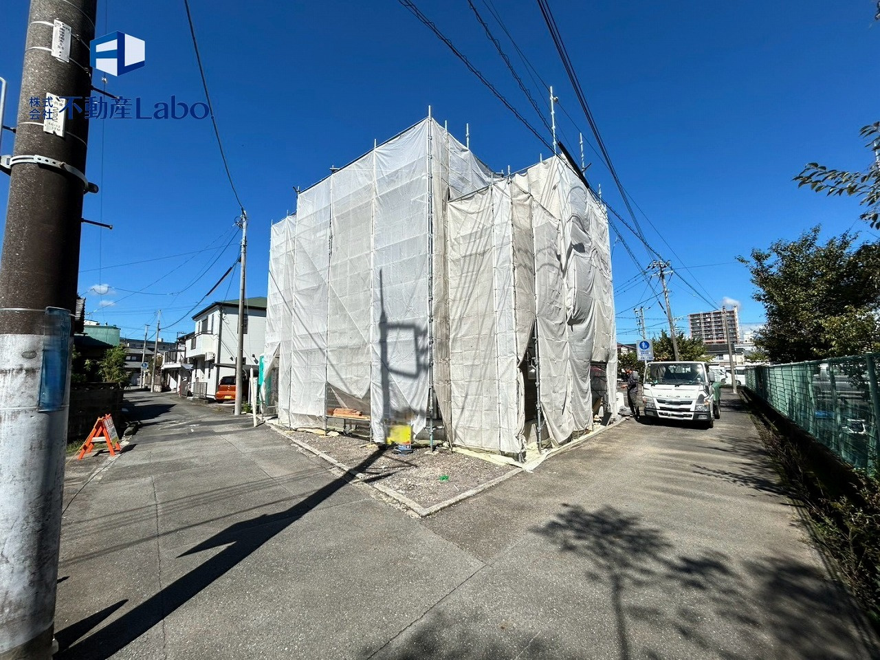 富士市　横割一丁目　6期　全1棟の前面道路含む現地写真|完成に向け建築中
着々と建設進んでおります♪